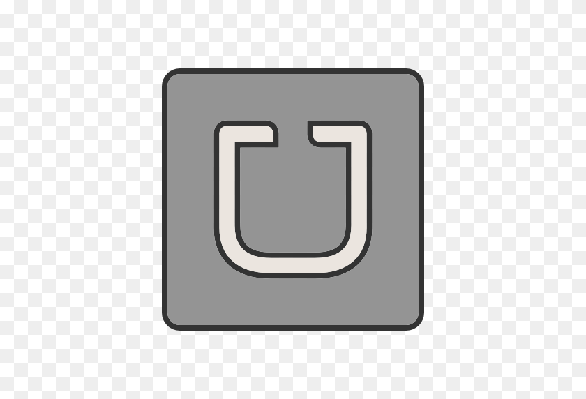 512x512 Uber Icon Free Of Social Media Logos Ii Filled Line - Uber PNG