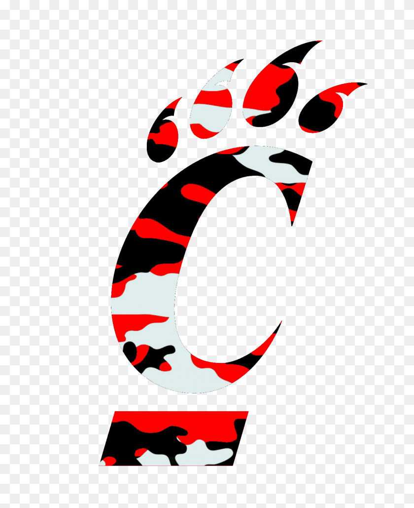 1258x1564 Uc Bearcats Logo Red Camouflage Free Images - Camouflage Clipart