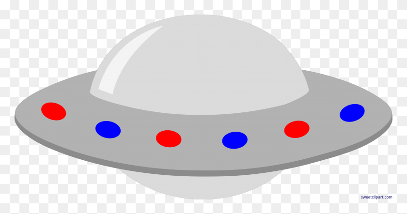 3119x1530 Ufo Gray Red Blue Clip Art - Red Circle Clipart