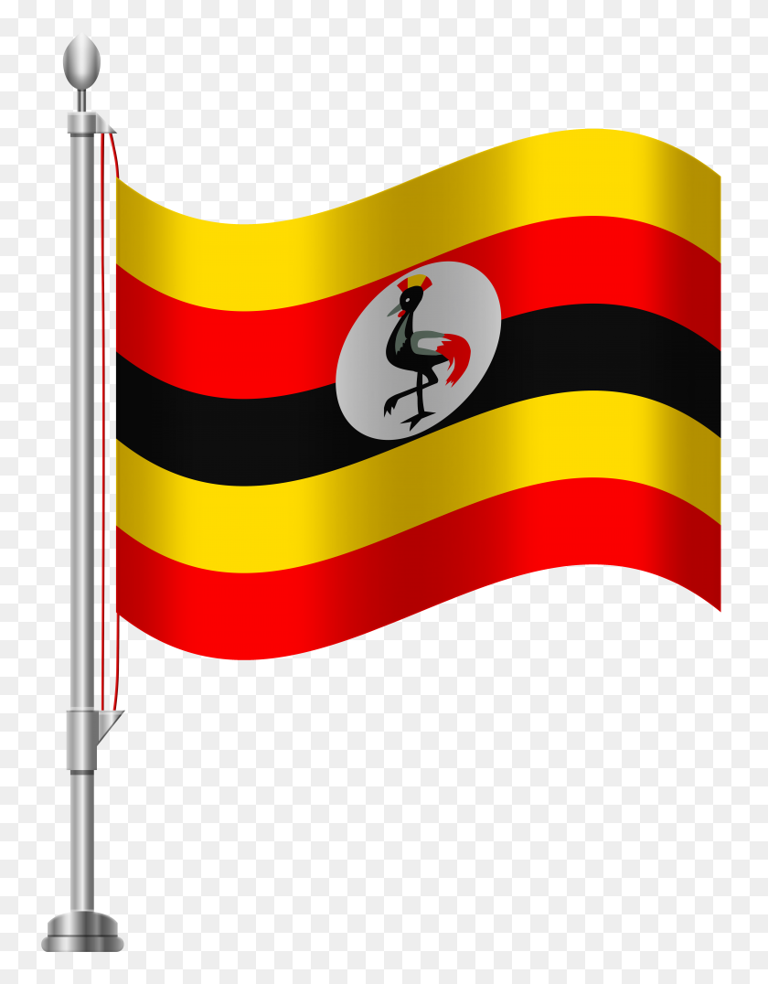 6141x8000 Uganda Flag Png Clip Art - Flag Pole Clipart
