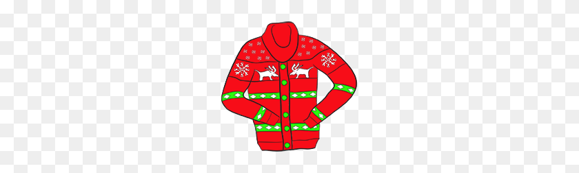 200x192 Ugly Christmas Sweater Clip Art Fun For Christmas Halloween - Sweater Clipart