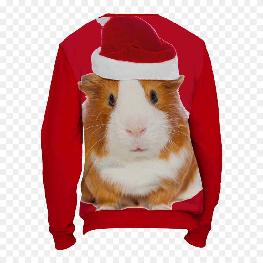 1024x1024 Ugly Christmas Sweater Guinea Pig Thatstoreyoulike - Guinea Pig PNG