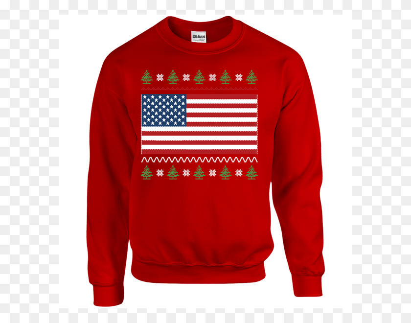 600x600 Ugly Christmas Sweater Tagged America - Ugly Christmas Sweater PNG