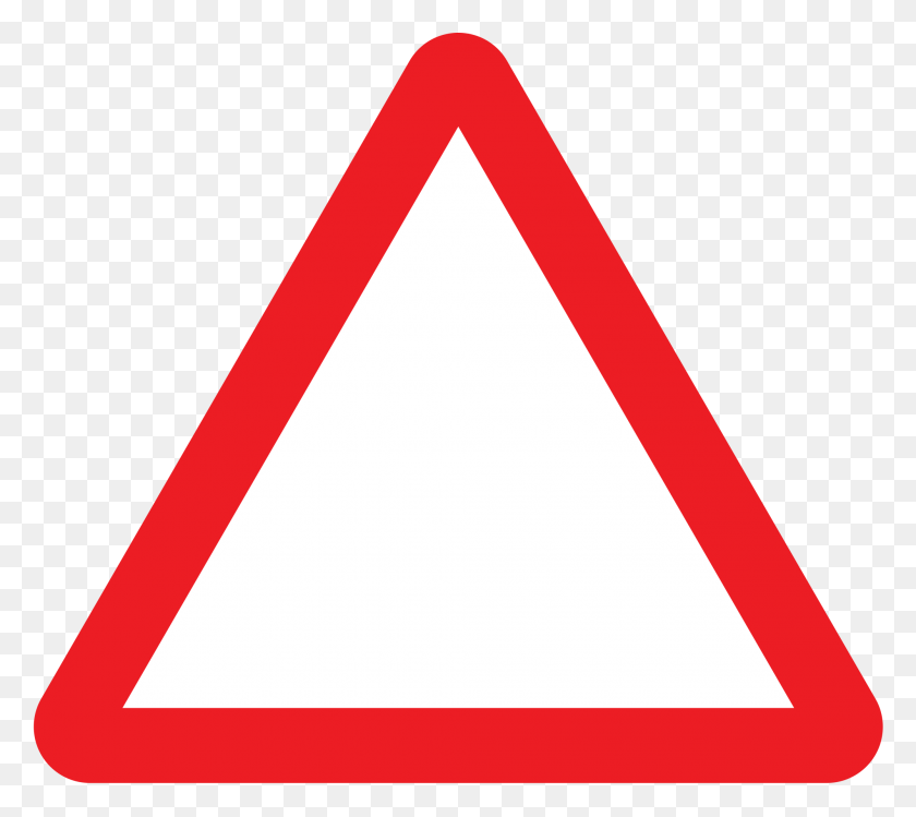 2000x1768 Uk Traffic Sign - Blank Road Sign PNG