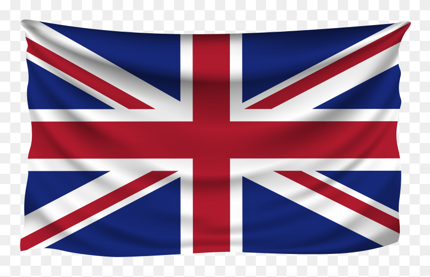 8000x4953 Reino Unido Arrugado - Bandera Británica Png