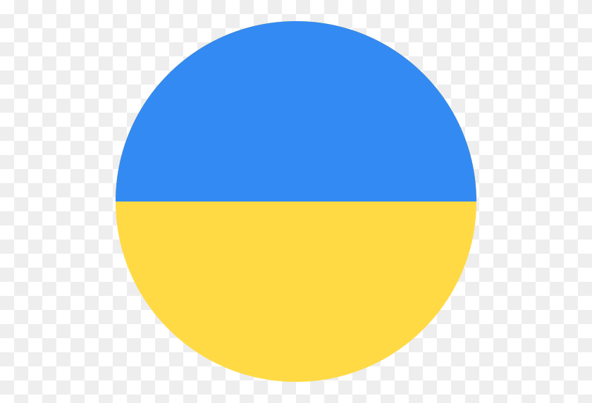 512x512 Ucrania, Mundo, Icono De La Bandera Con Formato Png Y Vector Gratis - Banderas Del Mundo Png
