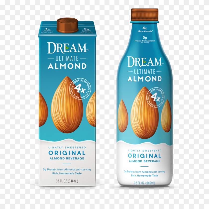 1024x1024 Ultimate Original Almond Beverage Dream Plant Based - Almendra Png