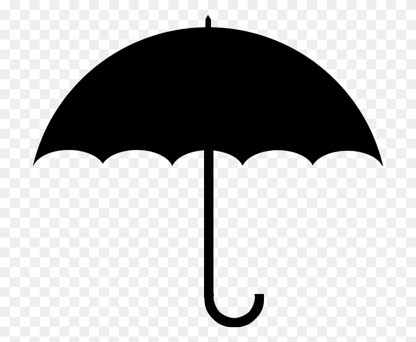 708x631 Umbrella Black And White Umbrella Free Download Clipart - Sky Clipart Background