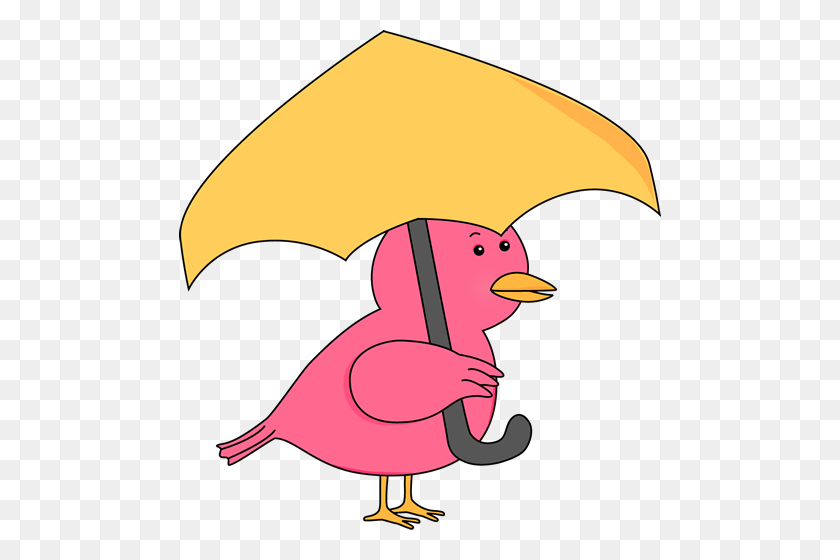 482x500 Umbrella Clip Art - Duck With Umbrella Clipart
