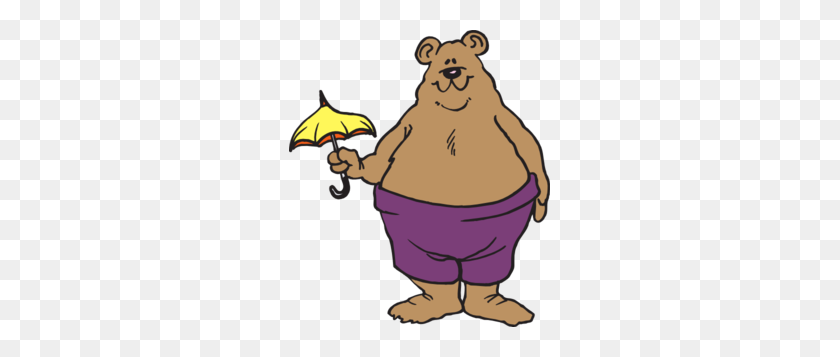 261x297 Umbrella Clipart Bear - Care Bear Clipart