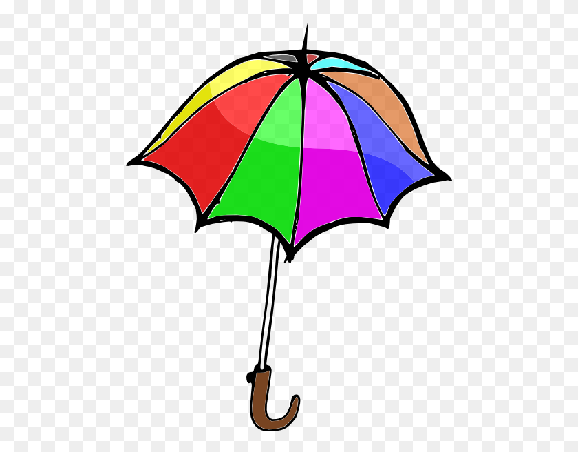 474x596 Umbrella Clipart I Love Rainbows Clipart, Weather Umbrella - Parasol Clipart