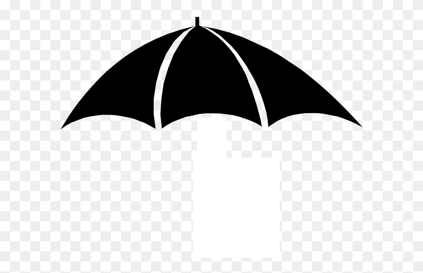 600x483 Umbrella Clipart Top - Umbrella Clipart Black And White