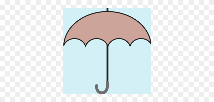346x340 Umbrella Drawing Silhouette Clothing Document - Rainstorm Clipart