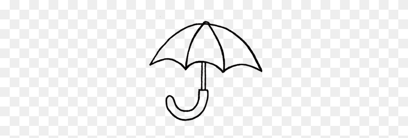 260x225 Umbrella Handle Clipart - Umbrella Black And White Clipart