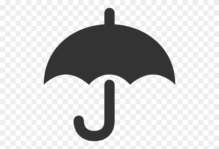 512x512 Umbrella Icon - Umbrella Black And White Clipart
