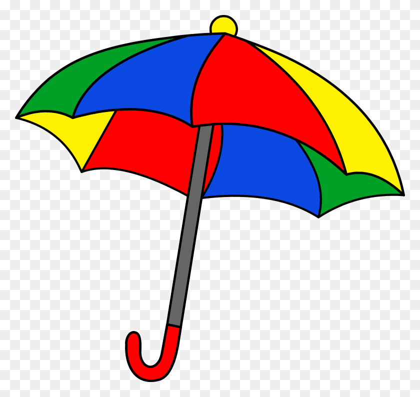 5382x5071 Umbrella Images Group With Items - Beach Chair And Umbrella Clipart