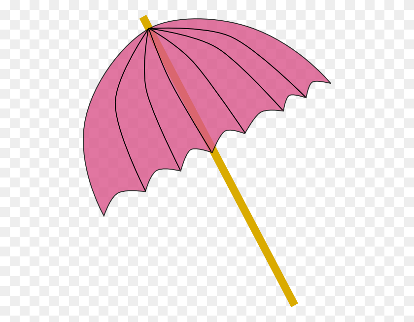 504x593 Umbrella Parasol Pink Tranparent Clip Art - Parasol Clipart