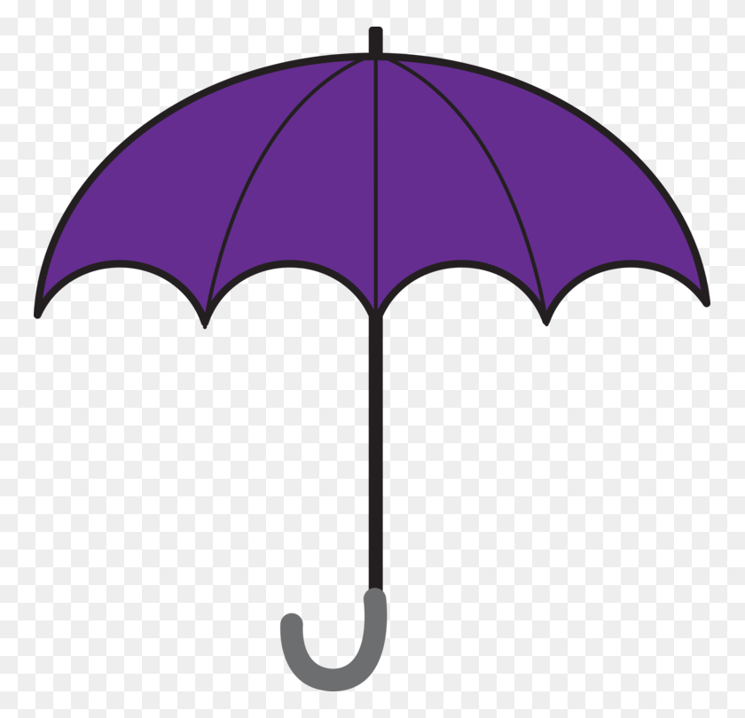 763x750 Зонтик Фиолетовый Фиолетовый Скачать Синий - Фиолетовый Клипарт