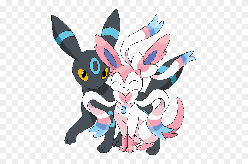 491x497 Umbreon And Sylveon Know Your Meme - Sylveon PNG