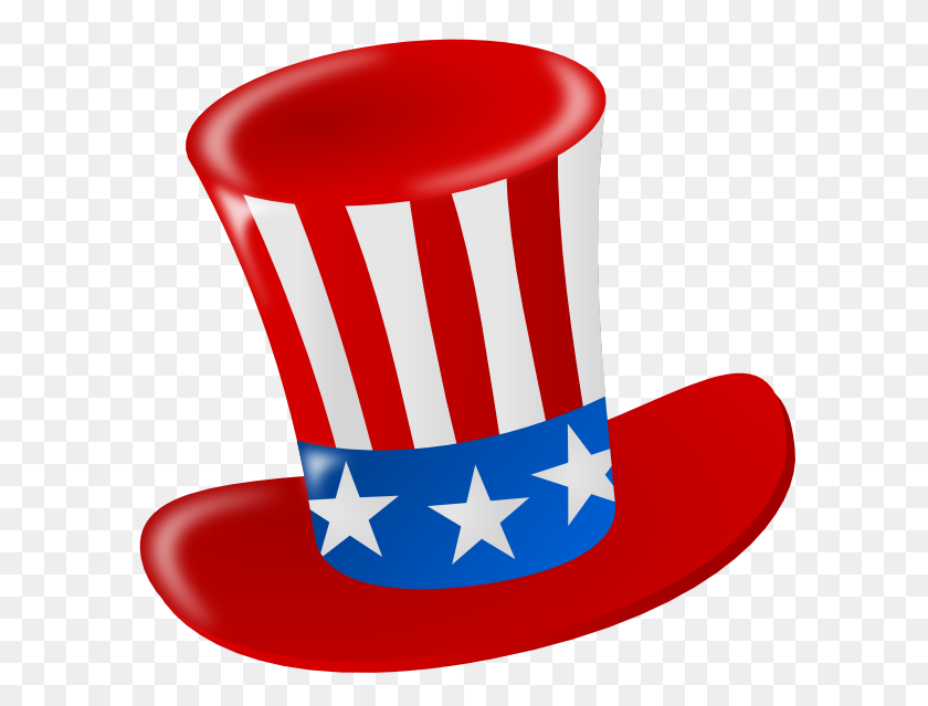 600x579 Uncle Sam American Hat Png, Clip Art For Web - Red Hat PNG