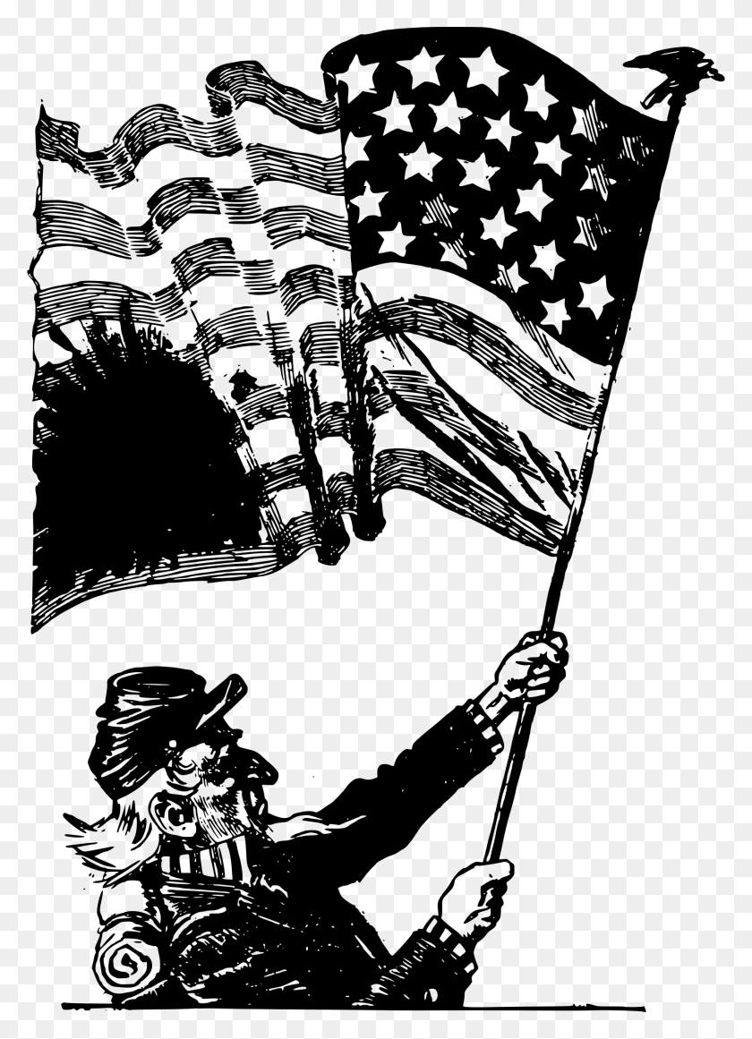 1700x2400 Uncle Sam And A Flag Icons Png - Uncle Sam PNG