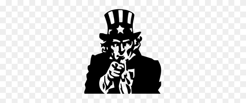295x295 Uncle Sam Clipart Black And White - Uncle Clipart