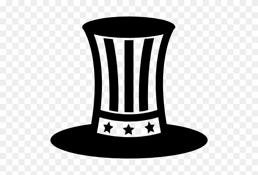 512x512 Uncle Sam Hat Symbol - Uncle Sam Hat PNG