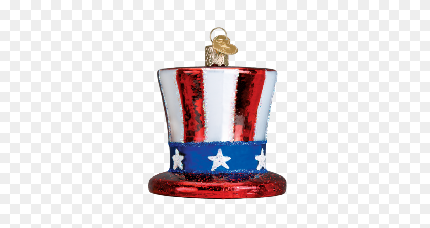 387x387 Uncle Sam's Hat Ornament Old World Christmas - Uncle Sam Hat PNG