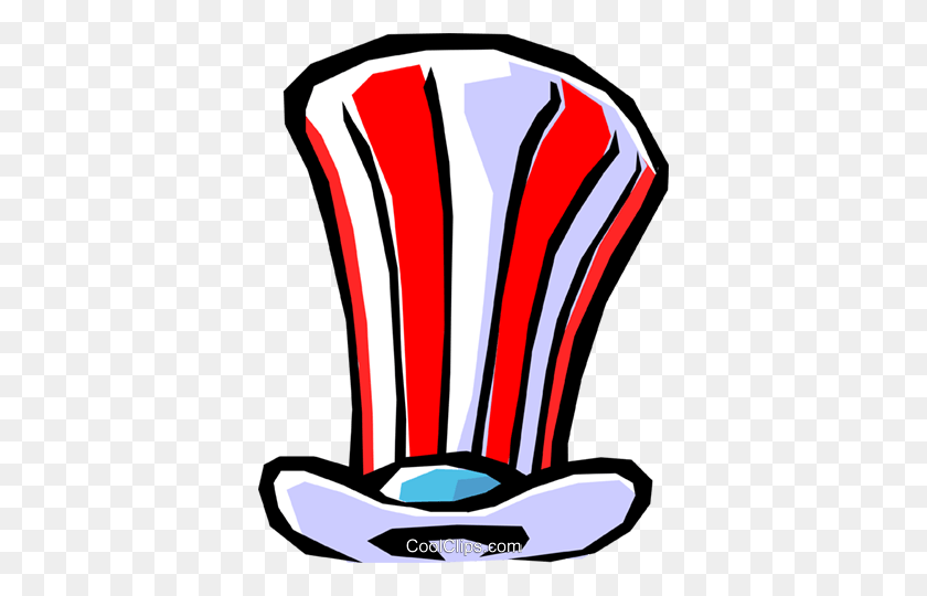 372x480 Uncle Sam's Hat Royalty Free Vector Clip Art Illustration - Uncle Sam Clipart