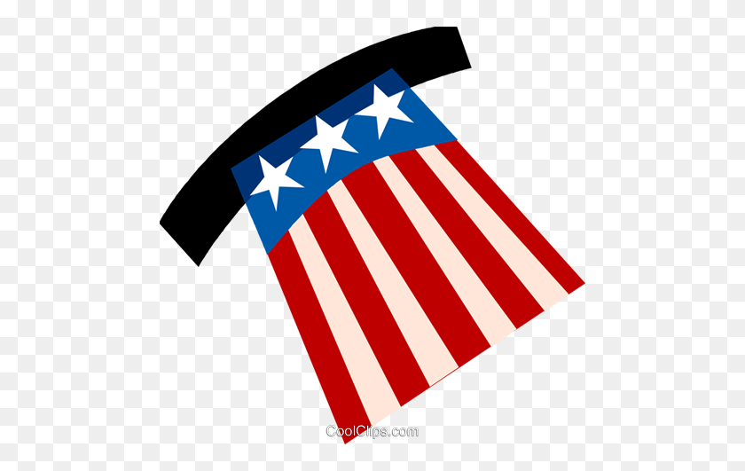 480x471 Uncle Sam's Hat Royalty Free Vector Clip Art Illustration - Veterans Day Images Clip Art