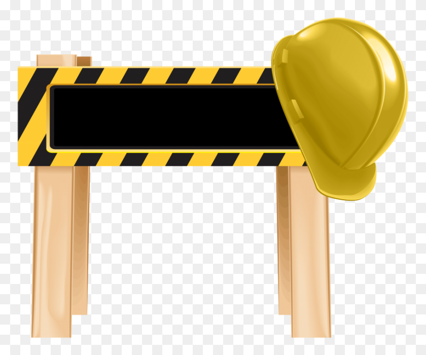 850x698 Under Construction Barrier Png - Under Construction PNG