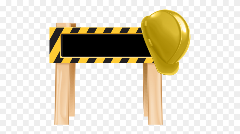 500x409 Under Construction Barrier Png Clip Art - Tools Clipart PNG