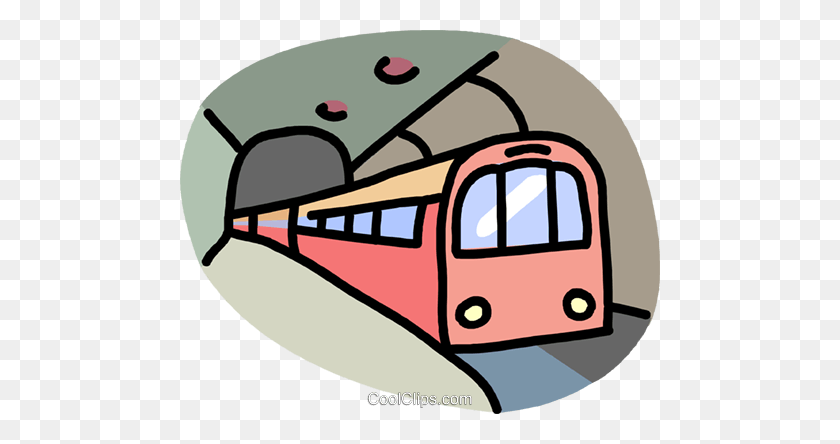 480x384 Подземный Поезд Клипарт Картинки - Поезд На Рельсах