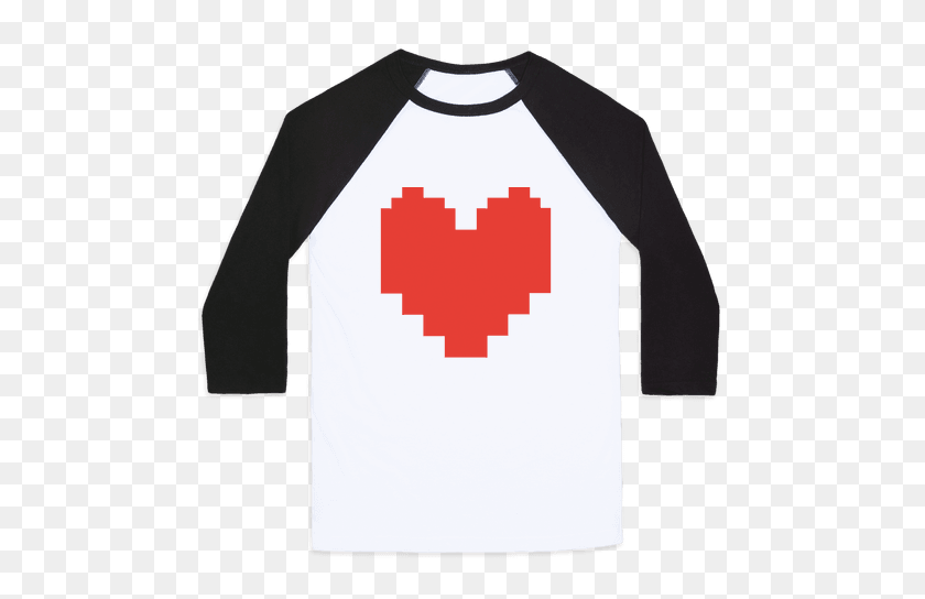 484x484 Undertale Camisetas De Béisbol Lookhuman - Undertale Corazón Png