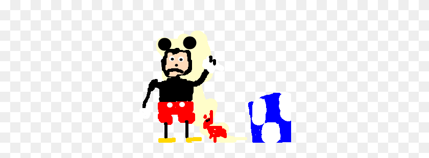 300x250 Mickey Mouse Infeliz Tiene Hormigas En Pantalones - Imágenes Prediseñadas De Pantalones De Mickey Mouse