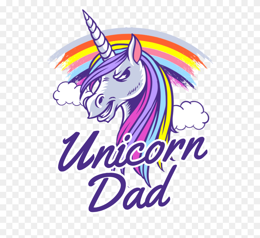 539x709 Unicorn Dad Udesign Demo T Shirt Design Software - Unicorn Vector PNG