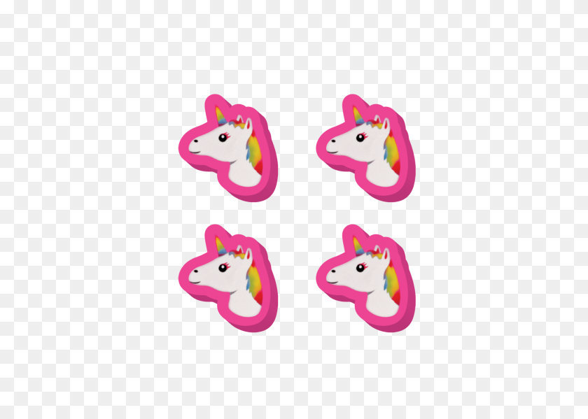 540x539 Unicorn Emoji Mini Eraser Pink Possum - Pink Eraser Clipart