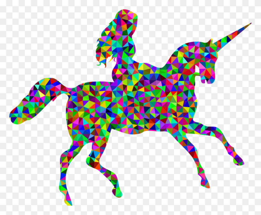925x750 Единорог Конный Спорт Силуэт Сказка - Верховая Лошадь Клипарт