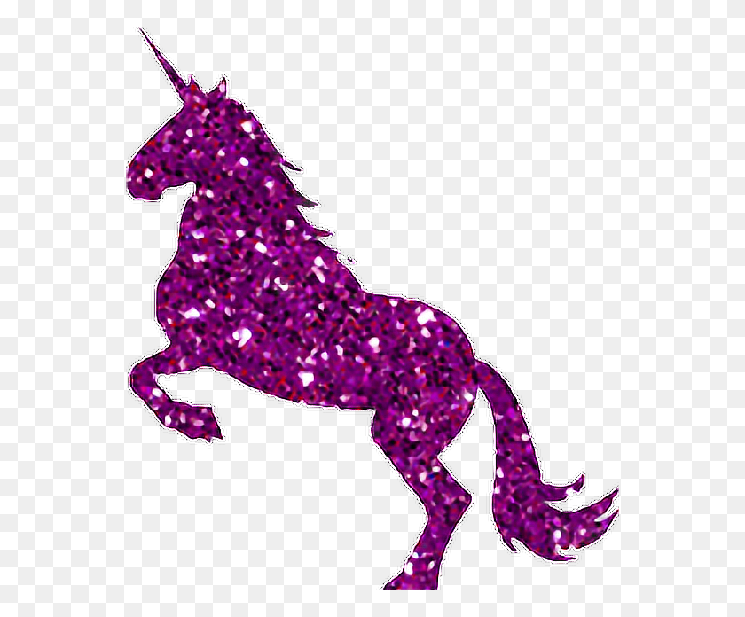 556x636 Unicorn Glitter Pink Glittery Glitterunicorn - Pink Glitter PNG
