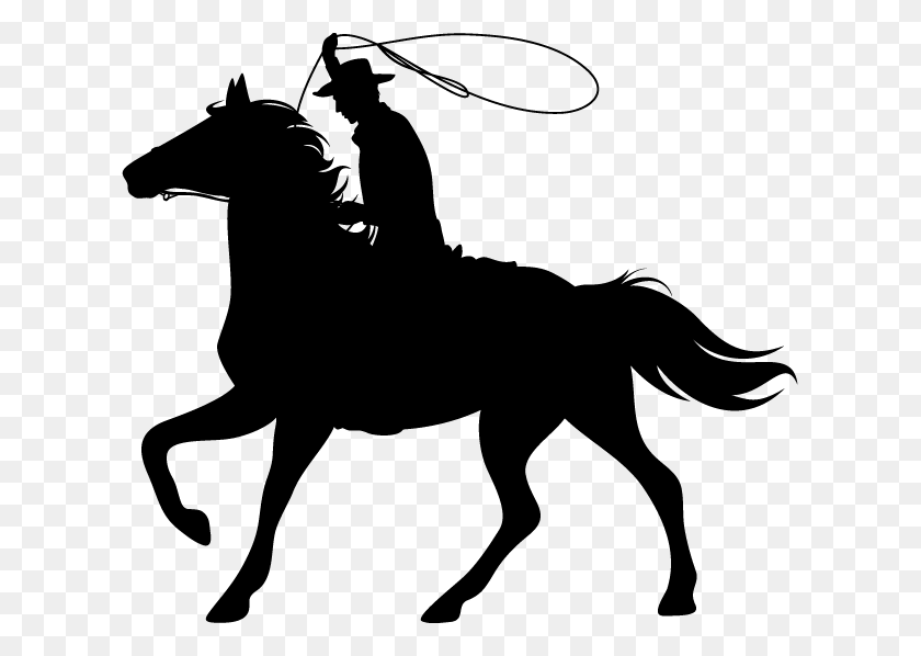617x538 Единорог Силуэт Картинки - Ковбойская Лошадь Клипарт