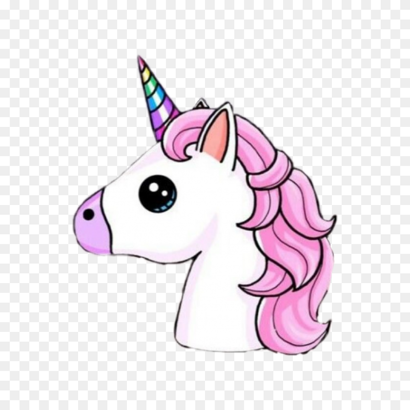2289x2289 Unicorn Unicorns Pink Cute Stickers Emoji Emoticon - Gold Unicorn Clipart