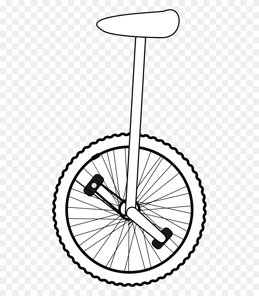 501x900 Unicycle Line Art Png Clip Arts For Web - Line Clipart PNG