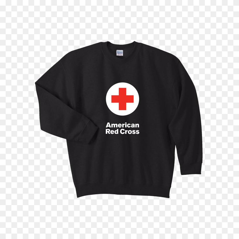 2000x2000 Unisex Crew Neck Sweatshirt With Arc Logo Red Cross Store - American Red Cross Logo PNG