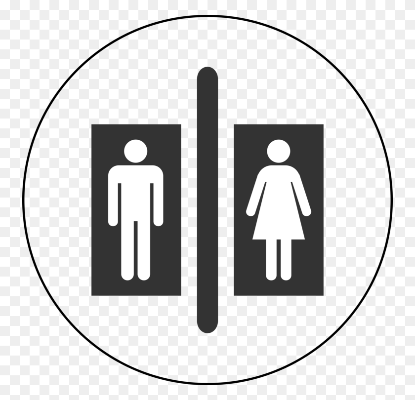 750x750 Unisex Public Toilet Bathroom Pictogram - Restroom Sign Clipart