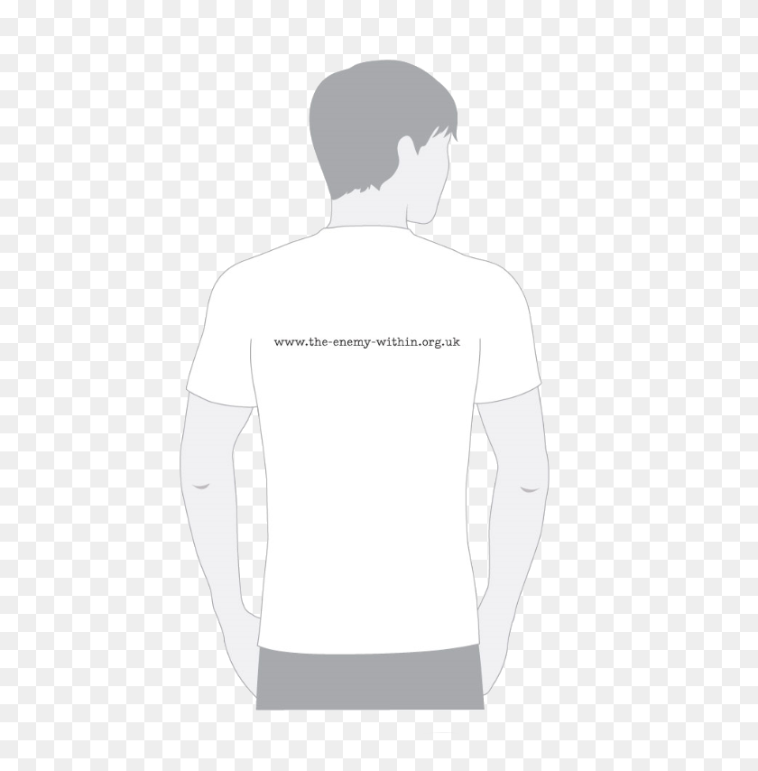 573x794 Unisex White T Shirt Still The Enemy Within - White T Shirt PNG