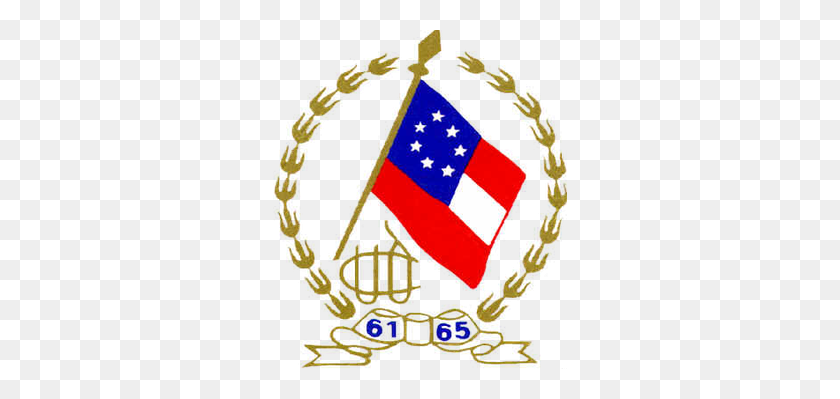 294x339 Hijas Unidas De La Confederación - Bandera Confederada Png