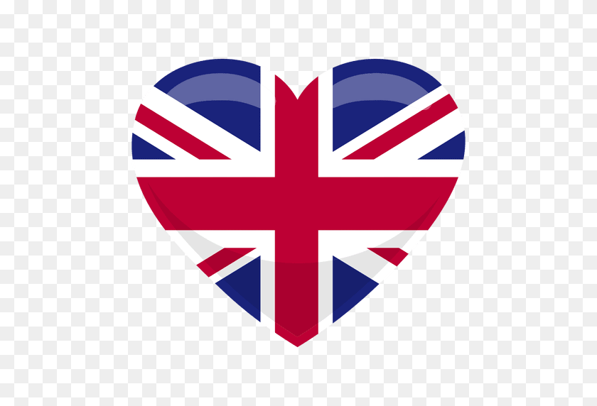 512x512 Reino Unido Corazón De La Bandera - Kingdom Hearts Logo Png