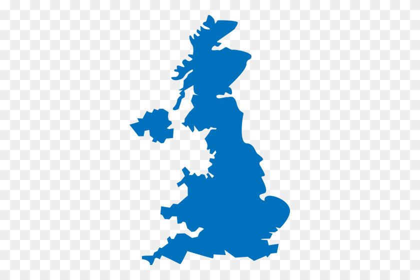 321x500 Reino Unido Mapa De Imagen Vectorial - Inglaterra Mapa De Imágenes Prediseñadas