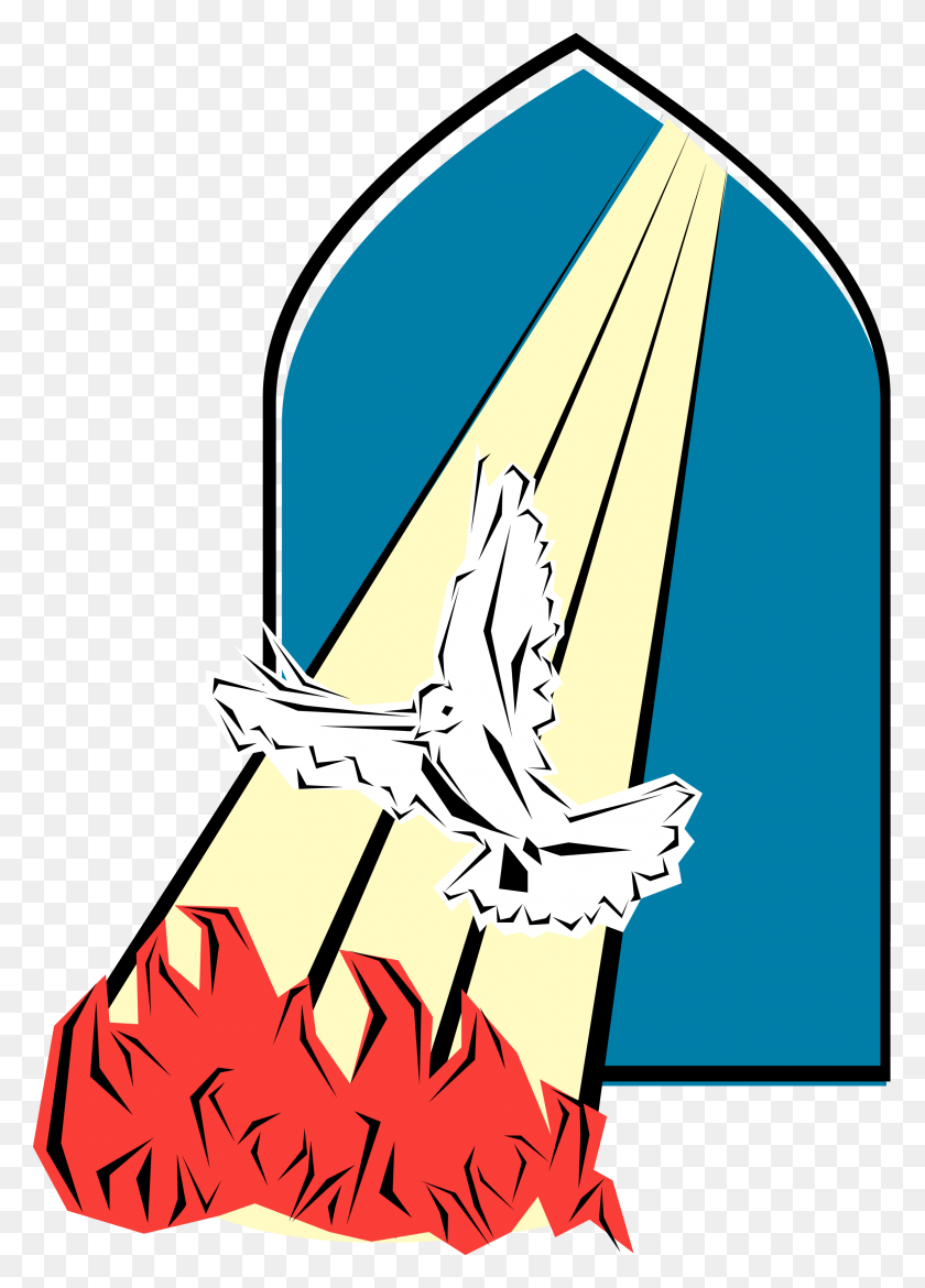 2317x3300 Клипарт United Methodist Pentecost - Методистский Крест И Пламя
