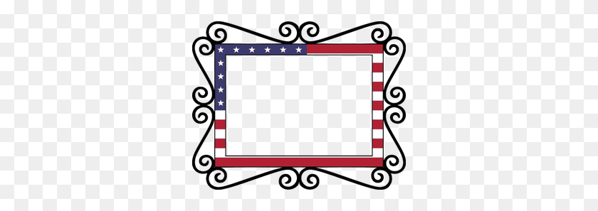 300x237 United States Flag Border Clip Art - Usa Flagge Clipart
